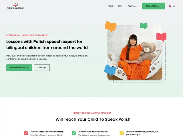 Mów po polsku, strona internetowa