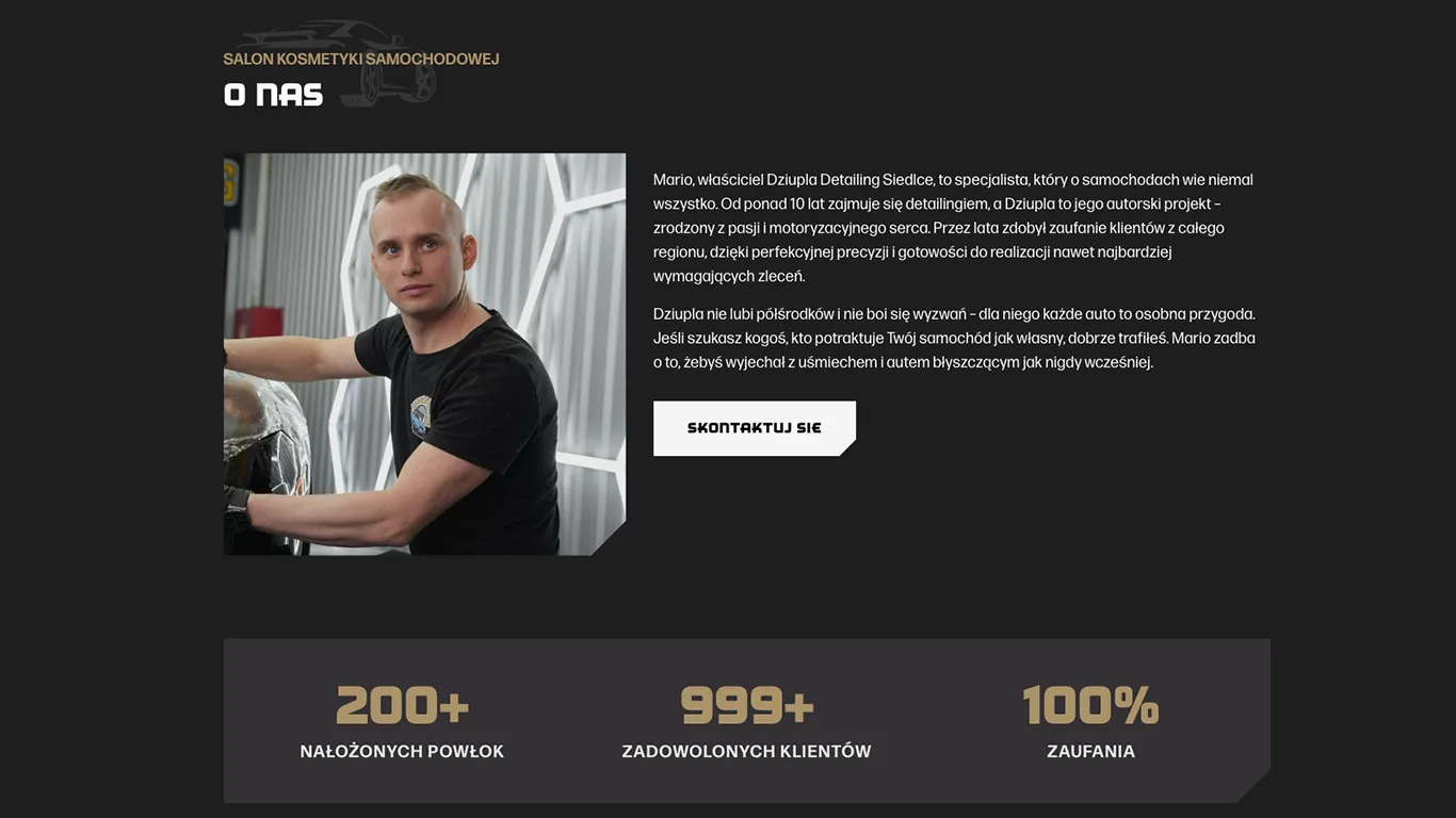 sekcja o dziupli na stronie www